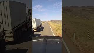 Overtaking a triple road train [upl. by Muir]