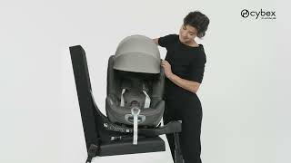 How to Adjust the Headrest I Sirona T iSize Car Seat I CYBEX [upl. by Cchaddie971]