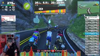 Zwift Racing League  Open AMERICAS Central Division 1 C on Glyph Heights Never again please [upl. by Dnomaid64]