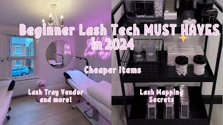 Lash Tech MUST HAVES all beginner lash techs need Free Lash VendorLash business tipsLash Supplies [upl. by Evie]