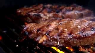 How to Make Garlic Marinated Steaks  Beef Recipes  Allrecipescom [upl. by Fredkin]