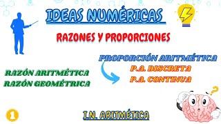 RAZONES Y PROPORCIONES PROPORCIÓN ARITMÉTICA PROPORCIÓN DISCRETA PROPORCIÓN CONTINUA [upl. by Auhel723]