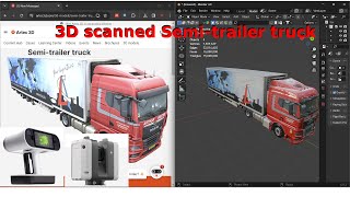 How to import a 3D scanned semitruck in blender [upl. by Proulx634]