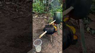 Survival Skills single mom with watermelon skills in forest survival outdoors skills cooking [upl. by Malena]