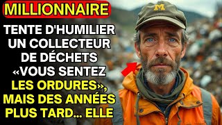 UNE MILLIONNAIRE TENTE DHUMILIER UN RAMASSEUR DE RECYCLAGE  TU SENS LES ORDURES MAIS [upl. by Aitselec226]