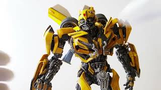 Threezero The Last Knight DLX Bumblebee Figure Review [upl. by Jacquette859]