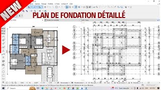 Comment FAIRE un plan de fondation plus RAPIDEMENT et FACILEMENT  regarde ça [upl. by Kandy481]