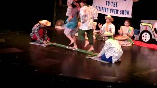 Tinikling  National Dance Filipino  MS Volendam [upl. by Nisse]