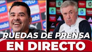 REAL MADRID vs GIRONA  MÍCHEL y ANCELOTTI en RUEDA de PRENSA [upl. by Halden39]