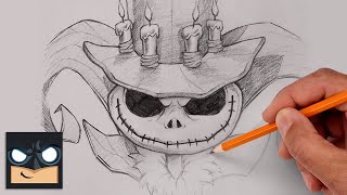 How To Draw Jack Skellington  Disneys Mirrorverse [upl. by Ahsiram989]