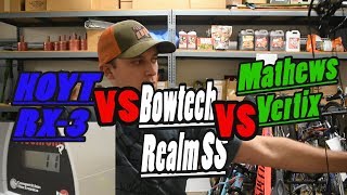 HOYT RX3 VS BOWTECH REALM SS VS MATHEWS VERTIX  Speed Test amp Review [upl. by Wetzel]