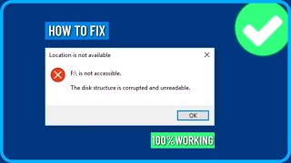 How to Fix the Disk Structure is Corrupted and Unreadable in Windows 111087 [upl. by Lyred622]