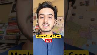 Menka Gandhi Case 1978 Landmark Judgment on Personal Liberty  Explained youtubeshorts [upl. by Watt681]