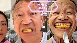 Funny yellow teeth filter prank on people [upl. by Plate]