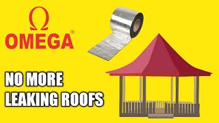 OMEGA Butyl Aluminium Flashing Tape installation for waterproof roofs [upl. by Eibba]