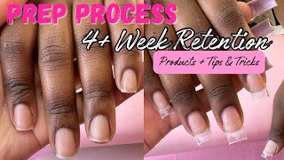 ACRYLIC NAIL PREP PROCESS ☆  How To Make Your Nails Last Over A Month  Rian B [upl. by Neivad]