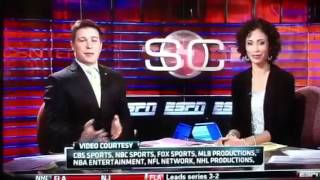 ESPN Anchors Awkward OnAir Exchange Official [upl. by Revlys]