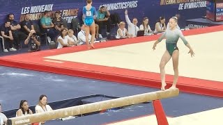 Kaylia Nemour 🇩🇿  13300  Beam  Qualifications  Pari World Cup 2023 [upl. by Roane]