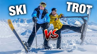 ON ÉCHANGE NOS SPORTS  5 TROTTINETTE DES NEIGES VS SKI [upl. by Keslie]