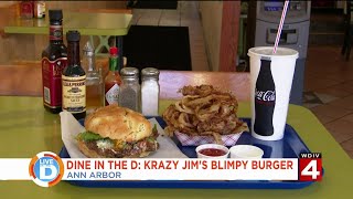 Dine in the D Krazy Jims Blimpy Burger [upl. by Otrevire303]