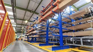 Mobile Racking System at Kawneer UK Ltd [upl. by Aisatnaf]