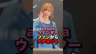 aespaウィンターがファンから大声を浴び心配の声殺到 kpop aespa smentertainment [upl. by Etteinotna]