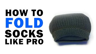 How To Fold Socks To Save Space  Fold Socks For Travel [upl. by Roselani]