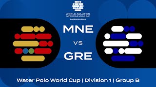 LIVE  Montenegro vs Greece  Water Polo World Cup 2023  Group B [upl. by Carmelle]