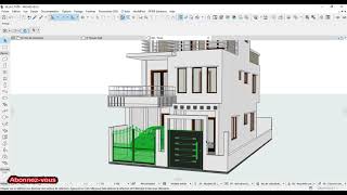 TUTORIEL ARCHICAD COMPLET PART 3 FIN [upl. by Torosian995]