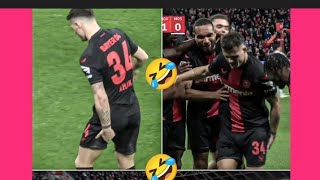 Granit Xhaka fake injury celebration vs Mainz  🤣😂🤣 [upl. by Chaille534]