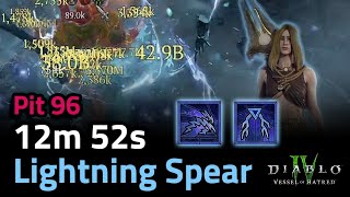 Lightning Spear Splintering  Pit 96 Clear  12m12‬s [upl. by Premer]