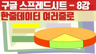 구글 스프레드시트 기초 완벽 정복  한줄데이터 여러줄로 만들기 [upl. by Mahda]