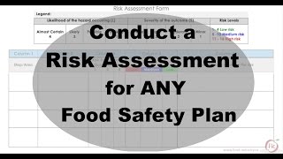 Learn how to Conduct a Risk Assessment for ANY Food Safety Plan  Introduction [upl. by Anirahc]