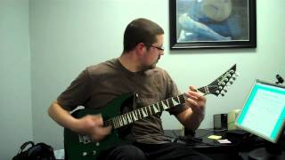 How to Play Hells Bells by ACDC Intro Riff on guitar by Richards Guitar Studio [upl. by Chancey]