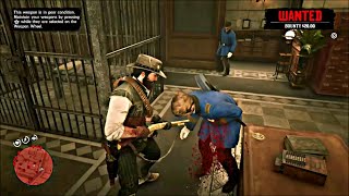 Red Dead Redemption 2  Saint Denis Jail  Shootout 1500 Bounty [upl. by Dorraj]