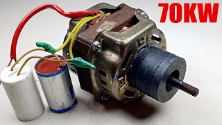 New idea How to make 240v 10000W AC Current Capacitor First Electric Generator idea [upl. by Aldwon959]