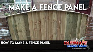 How to make a fence panel [upl. by Siouxie]