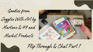 Goodies from Joggles With Art by Marlene amp 49 and Market Products Flip Through amp Chat Part 1 [upl. by Xaviera]