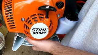 Stihl Leaf Blower BG 56 C  First Thoughts [upl. by Refeinnej520]