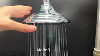 3273 overhead shower head 6 function rainfall top shower [upl. by Athena358]