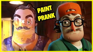 EPIC PAINT PRANK ON NEIGHBOR  Hello Neighbor 2 [upl. by Eeryt948]