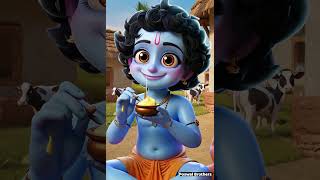 Chhoti Chhoti Gaiya kanha littlekrishna ytshorts ai [upl. by Anilorak]