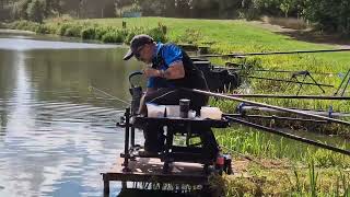 Meat shallow with el capitano Paul sibo Sibley at MOORLANDS FARM FISHERY [upl. by Hubey929]