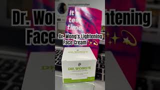 Dr Wongs Lightening Face Cream FreeProduct HomeTesterClubPH [upl. by Aysan]