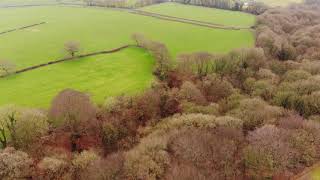 Drone over Dean Wood golf course [upl. by Htidirem]