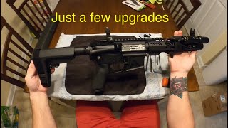 PSA 300 Blackout 75” AR Pistol  Upgrades Part 1 [upl. by Dreeda338]