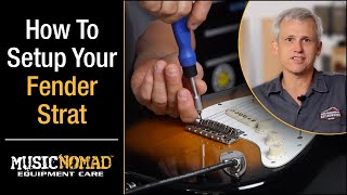 FENDER STRATOCASTER  How to Setup your Electric Guitar StepbyStep [upl. by Zippel]