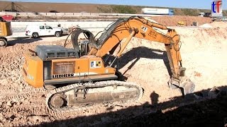 LIEBHERR R974B Working Hard in Bedrock  Harter Felseinsatz  NBS Wendlingen  Ulm 20032014 [upl. by Lettig759]