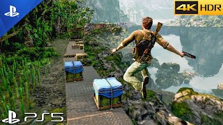 Uncharted 2 Among Thieves Walkthrough Gameplay Part 8  A Train to Catch [upl. by Solracsiul]