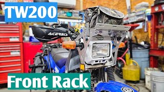 TW200 Front Rack Install and Review [upl. by Tiphany]